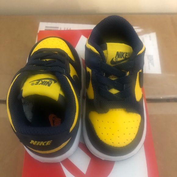 Nike Dunk Low Michigan (TD) Size 4C - Picture 7 of 9